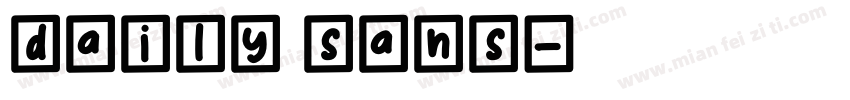 daily sans字体转换